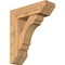 Ekena Millwork Olympic Slat Smooth Bracket w/ Offset Brace, Western Red Cedar, 7 1/2"W x 24"D x 28"H BKT0806X24X28OLY06SWR - alternate 1